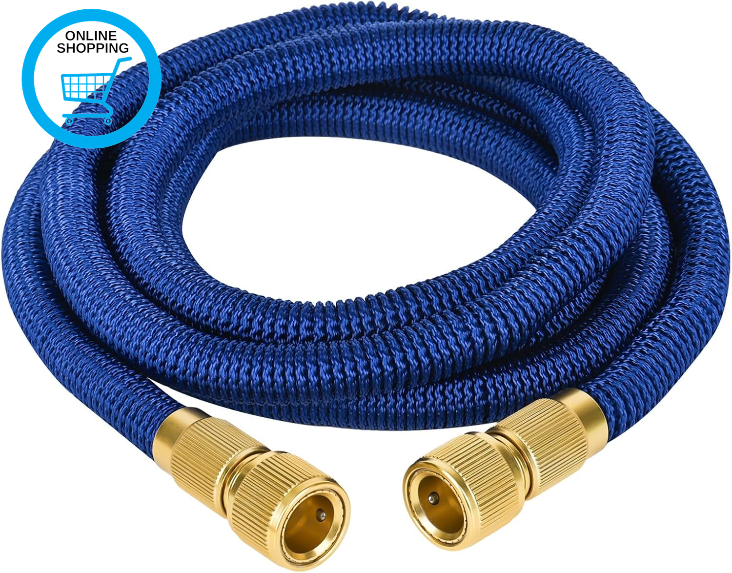 Expandable Garden Hose Pipe, Flexible Expanding Water Hose with Brass Metal Conn