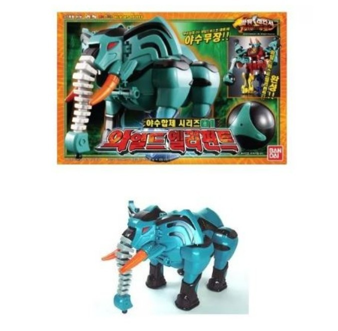 Power Rangers Jungle fury 01 GEKI ELEPHANT Zord Bandai figure
