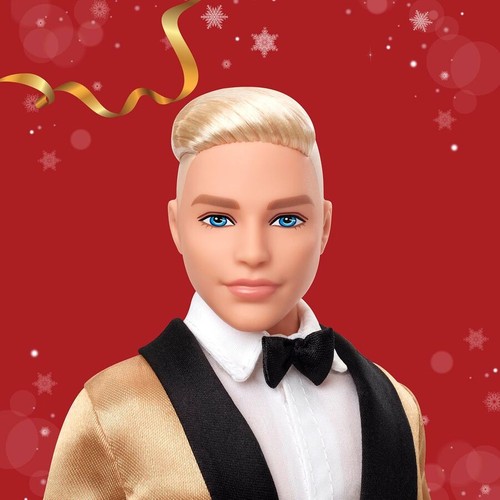 Barbie Signature 2025 Holiday Blonde Hair Ken Collectible Fashion Doll - Picture 2 of 5