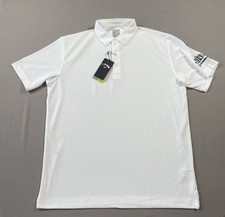 Callaway Men s White Polo Golf Shirt New With Tags Shoulder Logo Size Large