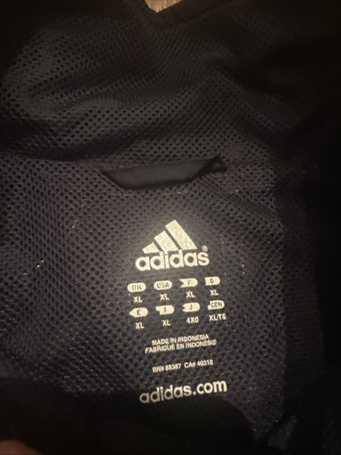 Adidas Track Suit Mens XL Pro Tennis Warm Up Jacket Pants Black Vintage - Picture 4 of 17