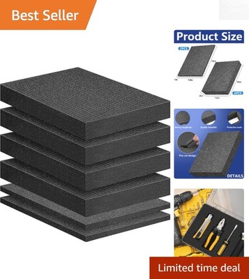 Easy-Cut 6-Piece Foam Insert Set - 2 Sizes for Maximum Organization & Protection