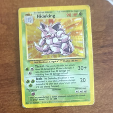 WotC Nidoking 11/102 Base Set Unlimited Holo Rare English 1999 90 HP
