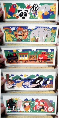 5 different Beautiful 14 x 5 Art prints, by Alaska Artist Deanna Hemmen
