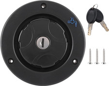 Tappo Del Serbatoio 80Mm Plastica Bocchettone Acqua Camper Con 2 Chiavi, Nera Ro