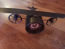 Flugzeug -Uhr Metall Batterie Betrieben