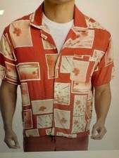 Goodfellow Men's Print Short Sleeve Shirt Size MEDIUM button down Rayon