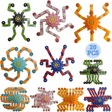 20 PCS Fidget Spinner Toys Transformable Robot Sensory Gyros, Party Favors G
