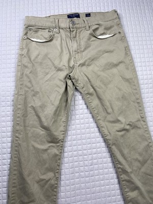 Lucky Brand Pants Mens 121 Slim Straight Beige Khaki 32x32