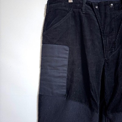 Engineered Garments Corduroy Patchwork Moto Pants Black Used JAPAN