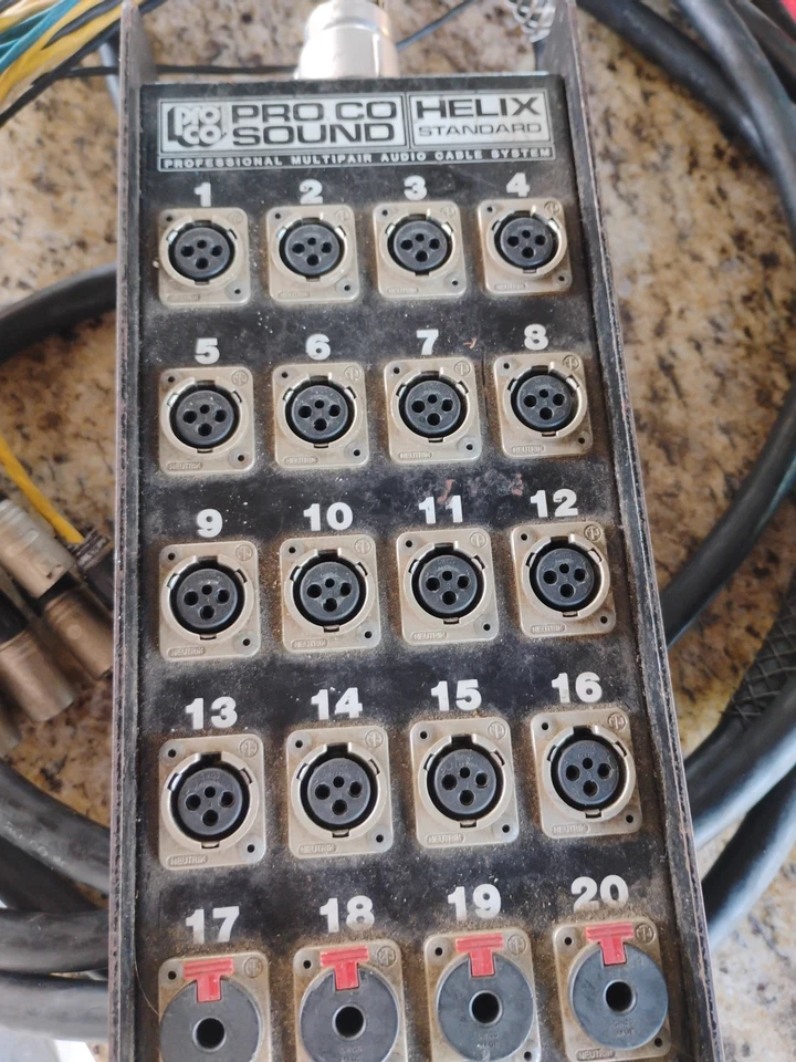 16 Channel Multi-Pair Audio Cable USA made ' raw Pro-Co Sound Helix - Image 2 of 4