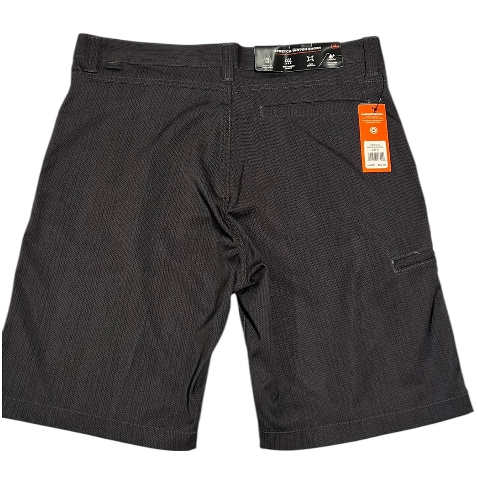 NUEVO CON ETIQUETAS Hawke & Co Para hombres 34 Puntos Negros Elastizados Tejido Ropa Deportiva Pantalones Cortos Foto 2 de 4