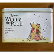 Disney Winnie the Pooh English Breakfast Classic 40 pieces Teabags Tin Box NEW