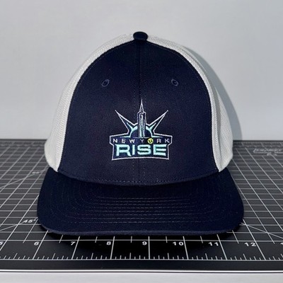 New York Rise Hat In Blue And White Brand New With Tags