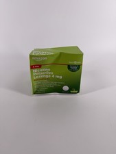 Amazon Basic Care Nicotine Polacrilex 4mg 144 Lozenges EXP 12/2026 Bent Box