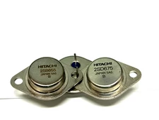 1 Pair  Hitachi 2SB655+2SD675  Power Audio Transistors