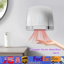 Automatic 1800W Electric Hand Dryer Commercial and Household Use Silver TOP