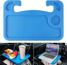 Car Steering Wheel Desk, Travel Car Accessories, Car Stand Trays for Eating Blue