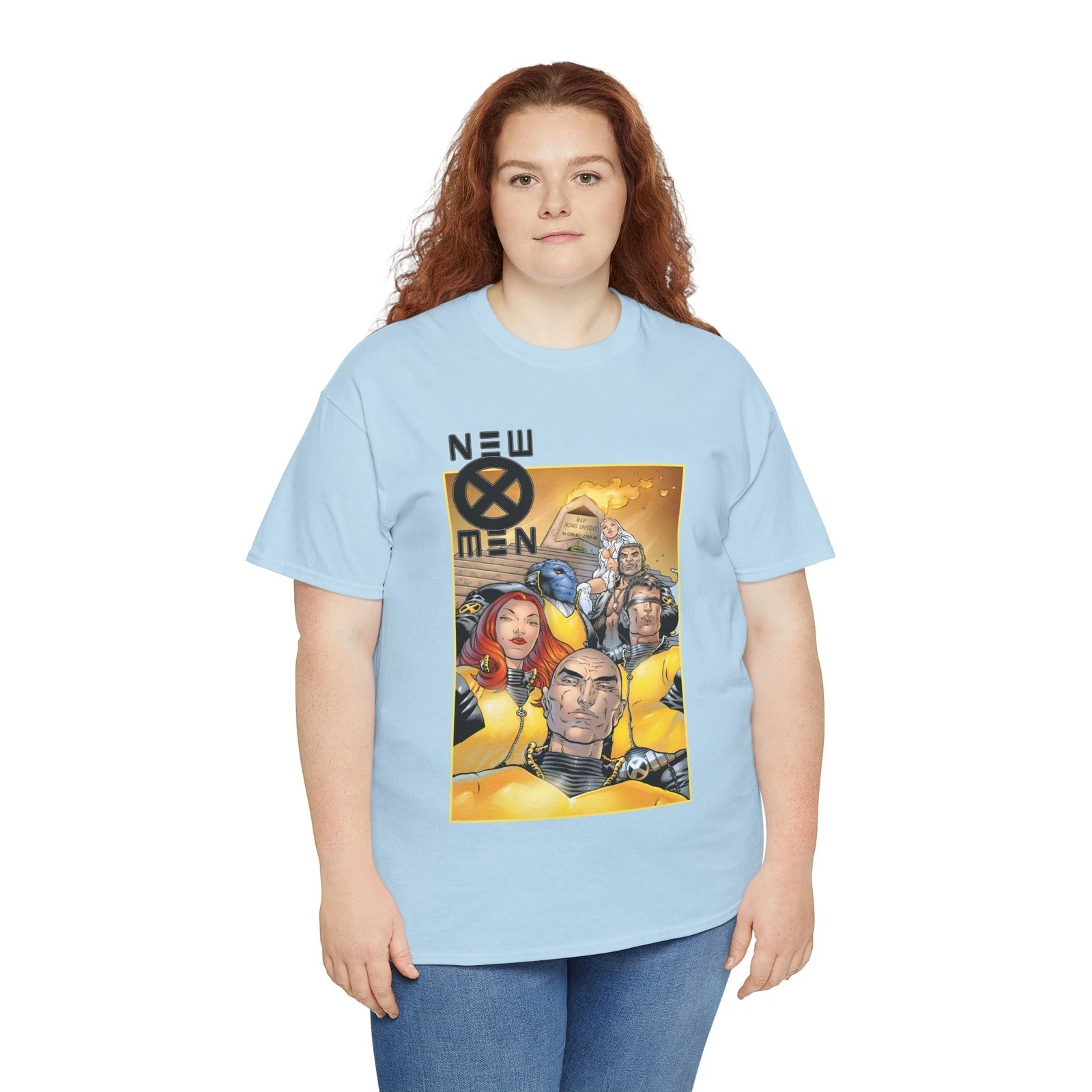 New X-Men T-Shirt - Frank Quitely - Cyclops, Jean Grey, Wolverine, Professor X