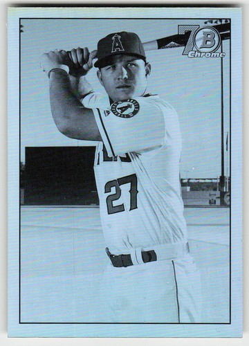 Mike Trout #48B-MT 2017 Bowman 1948 Chrome card