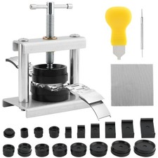 Trasylph Watch Press Tool Set - Case Closer with 18 Molds, Silver Color