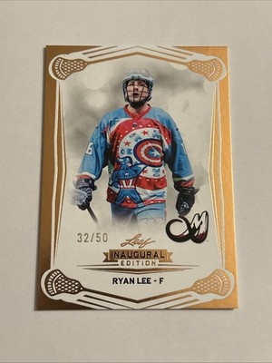 Ryan Lee 2025 Leaf National Lacrosse League NLL Rose Gold Base Card /50