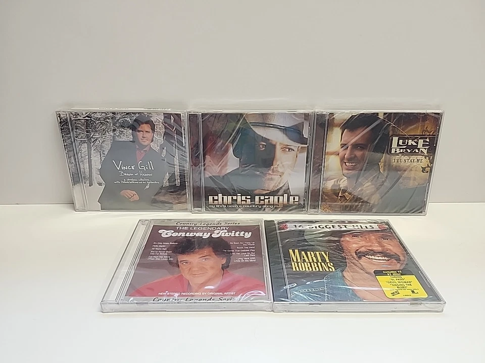 Country Music CD Factory Sealed Lot Of 5 Luke Byran Conway Twitty & More - Image 1 of 4
