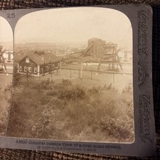 Edwardian Stereoview Anthracite Mine Pennsylvania USA View Of Coal Mine
