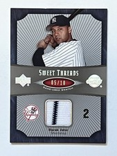 2005 Upper Deck Sweet Spot Threads Platinum RARE 05/10 DEREK JETER #ST-DJ HOF
