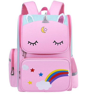 Mochila De Unicornio 3D Rosa Pre Escolar Para Niñas 3 4 5 6 7 8 Años En Oferta