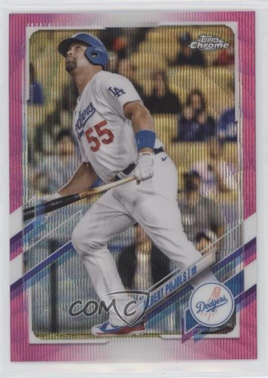 2021 Topps Chrome Update Target Pink Wave Refractor Albert Pujols #USC50 0c6