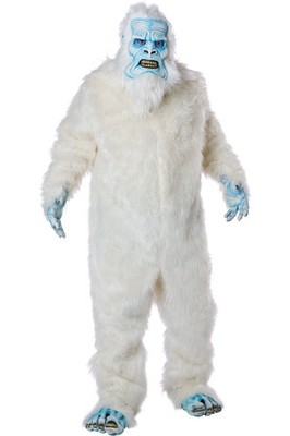 Deluxe Abominable Snowman Costume Jumpsuit With Mask And Gloves 5124-085
