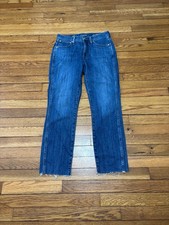 J. Crew Womens Jeans Size 27 Blue 9" Vintage Slim Straight Jeans Stretch Denim