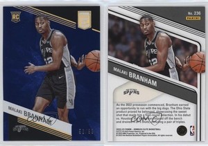 2022-23 Donruss Elite Rookies Blue /99 Malaki Branham #236 Rookie RC