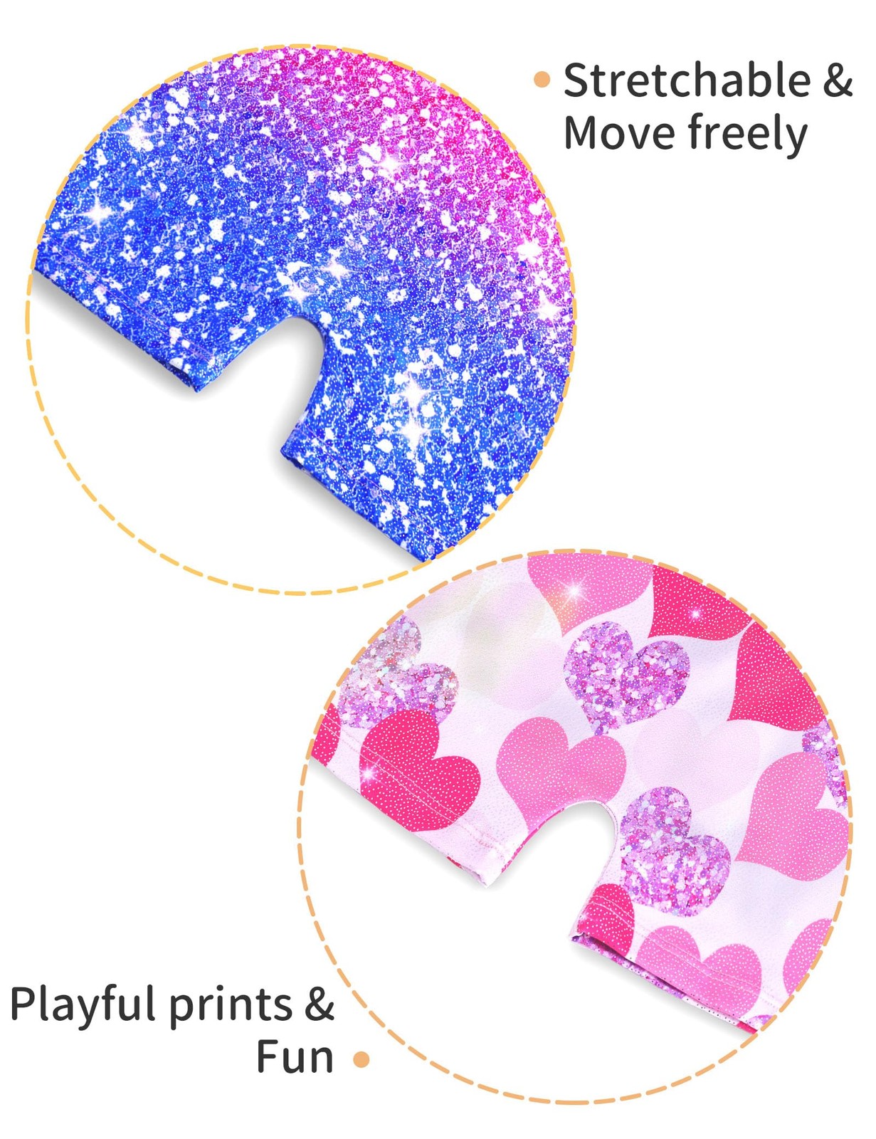 Girls Gymnastics Leotards Size 3t 4t Sparkle Purple Gym Outfits Pink Heart Bi...