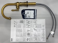 Kohler K-99264-2MB Artifacts Bar Sink Faucet Vibrant Brushed Moderne Brass