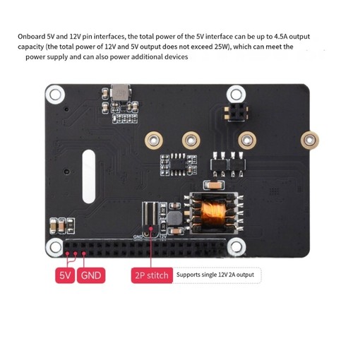 PCIe To M.2 Adapter For RPi 5 Power over Ethernet For NVMe 2230/2242/2260/2280 - Afbeelding 4 van 8
