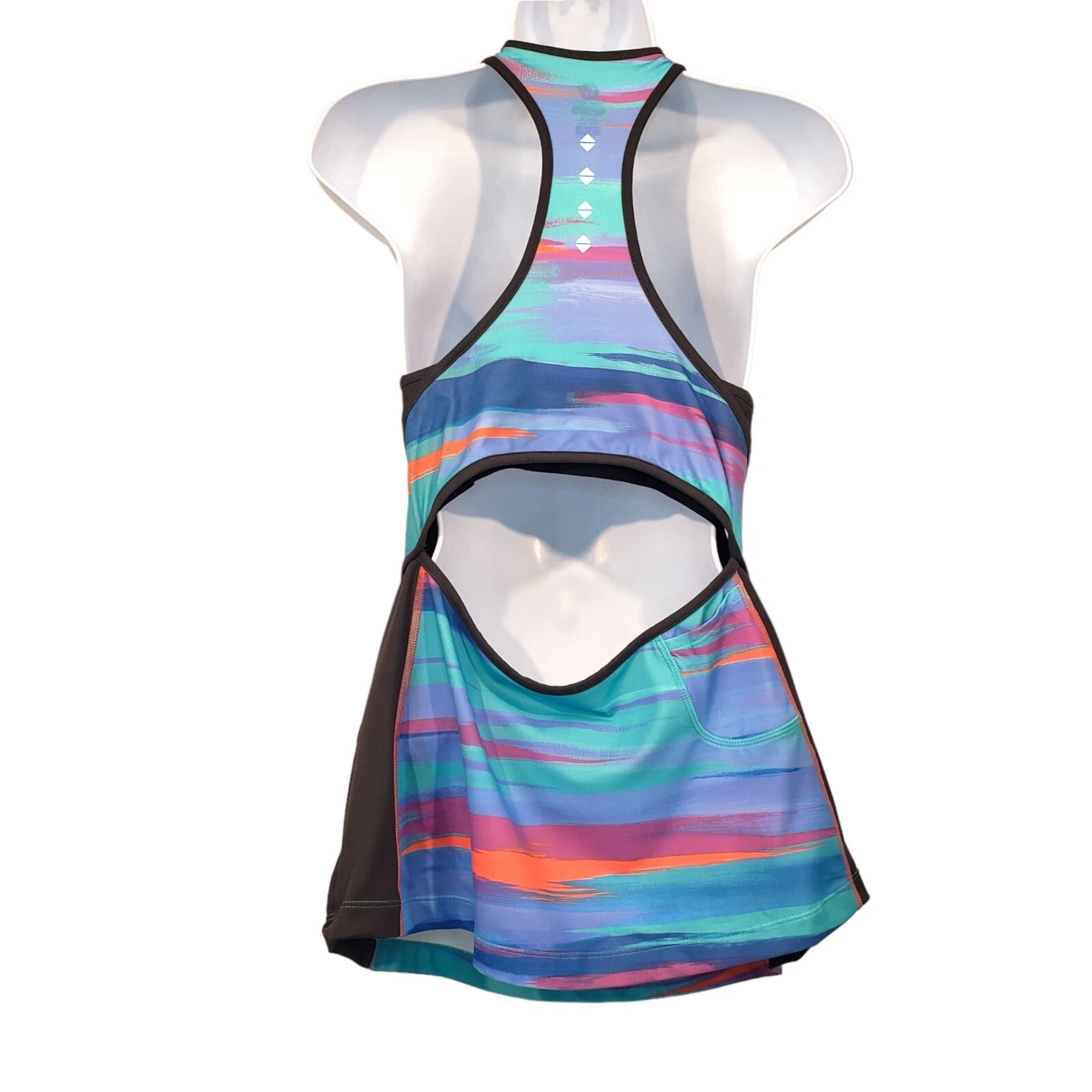 merrell select wick racer back active workout built in bra tank-top