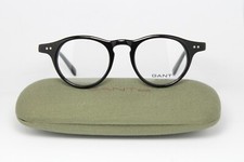 GANT G TERRY BLK 43-18 Vintage Eyeglasses Frame Classic Panto Round Black Rare
