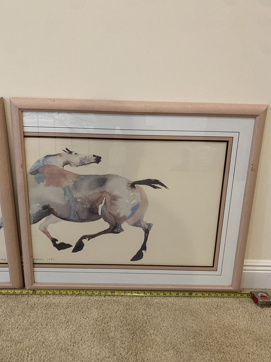 Carol Grigg watercolor print Set Painted Ponies Portland Oregon