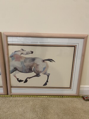 Carol Grigg watercolor print Set Painted Ponies Portland Oregon