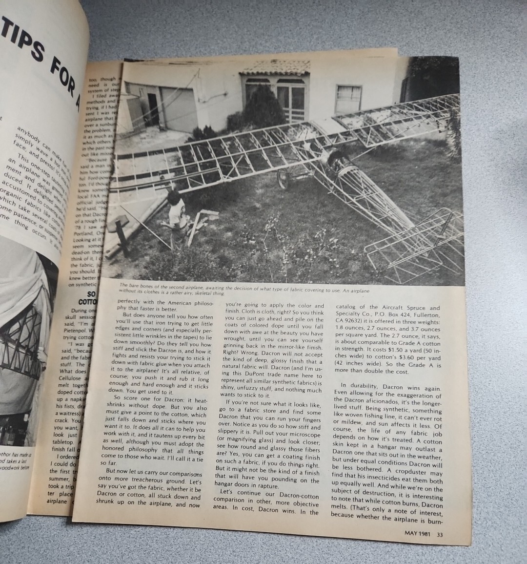 Homebuilt Aircraft Magazine Issue May 1981 8A eBay