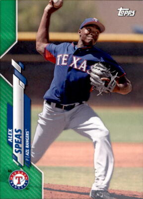 2020 Topps Pro Debut ALEX SPEAS Green Border Parallel /99 Rangers #PD-43