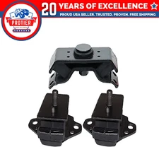 Fits 1987-1995 Toyota 4Runner 2.4L MANUAL Motor & Trans Mount Set 3PCS : A7213,