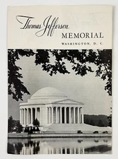 1956 Thomas Jefferson Memorial Washington DC VTG Travel Brochure Dept Interior