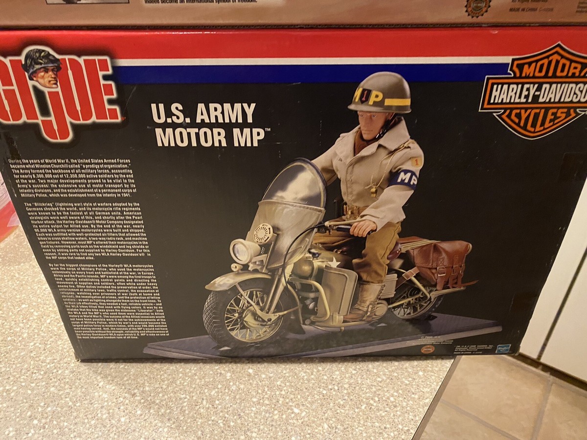 GI Joe U.S. Army Motor MP Harley Davidson Motor Cycles 12