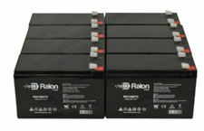 Raion Power 12V 8Ah APC RBC105 Battery - 8 Pack