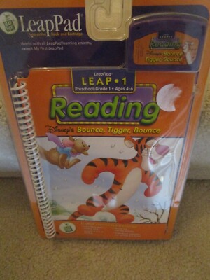 NEW Vintage LeapPad Disney s Bounce, Tigger, Bounce Leap 1 Reading