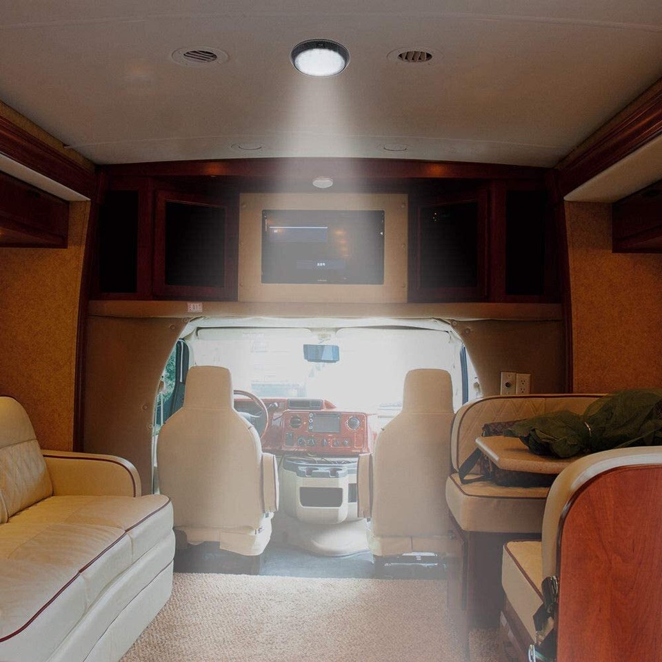 12V RV Interior Roof Dome Light Spot Ceiling Reading LED Cabin Caravan
