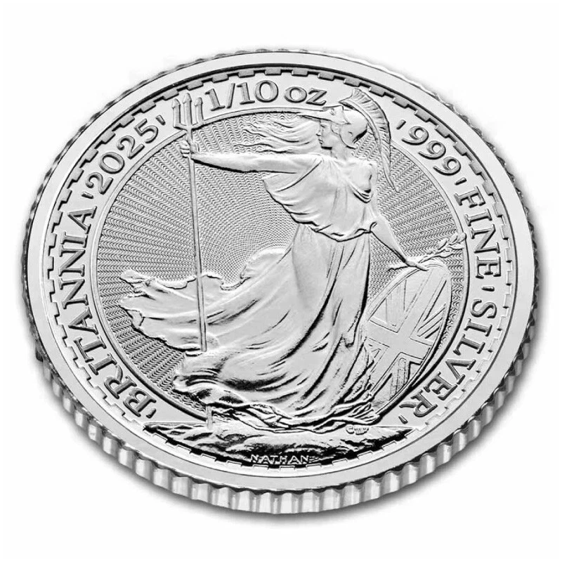 (Tube of 16) 1/10 oz Silver 2025 Royal Mint Great Britain Britannia Coin - Image 3 of 4